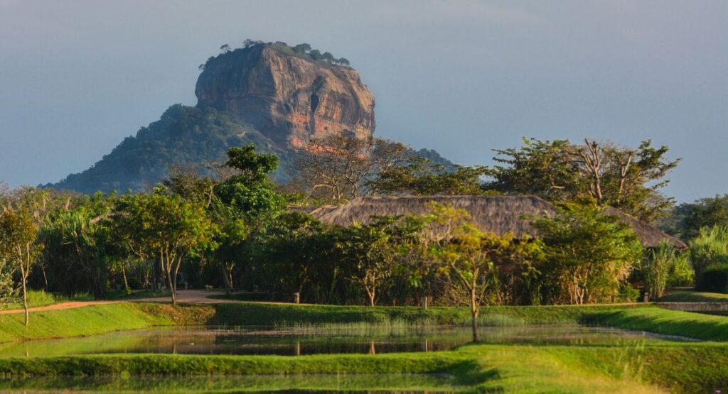 Sigiriya Rock from the Distance